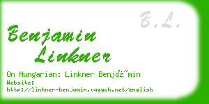 benjamin linkner business card